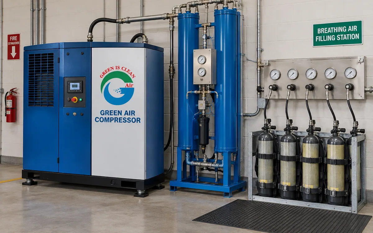 Breathing air compressors