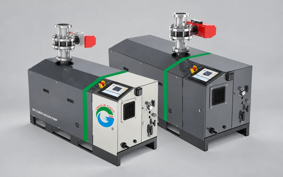 Dry screw vacuum pumps