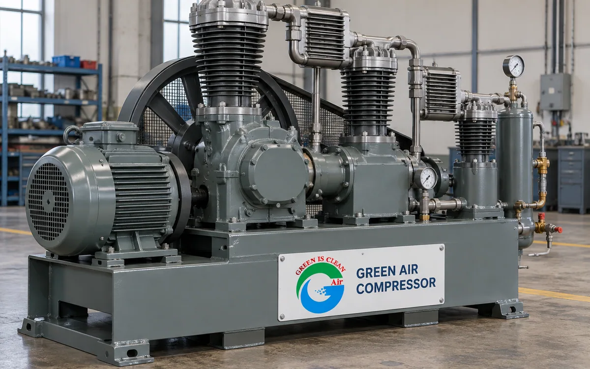 High pressure piston compressors