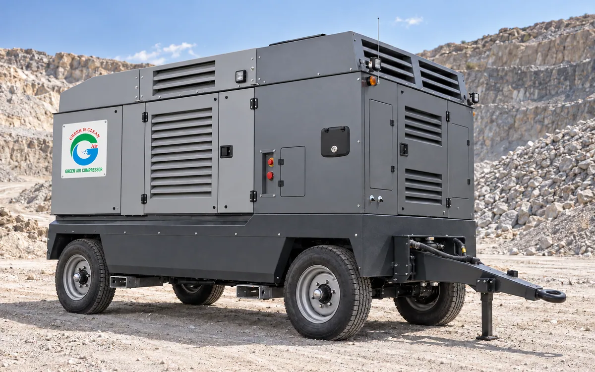 Large portable diesel compressors