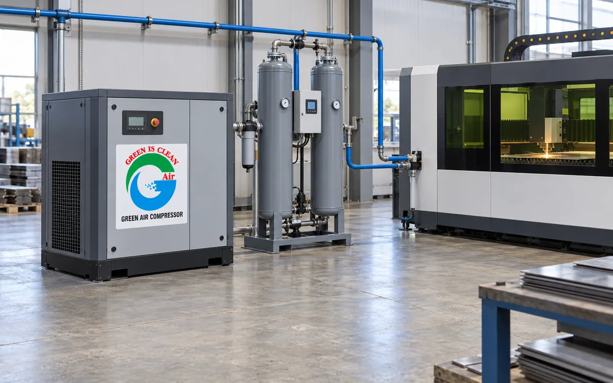 Laser cutting air compressors
