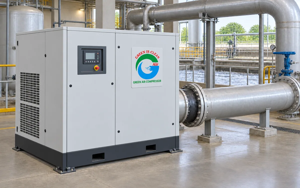 Low pressure screw compressors
