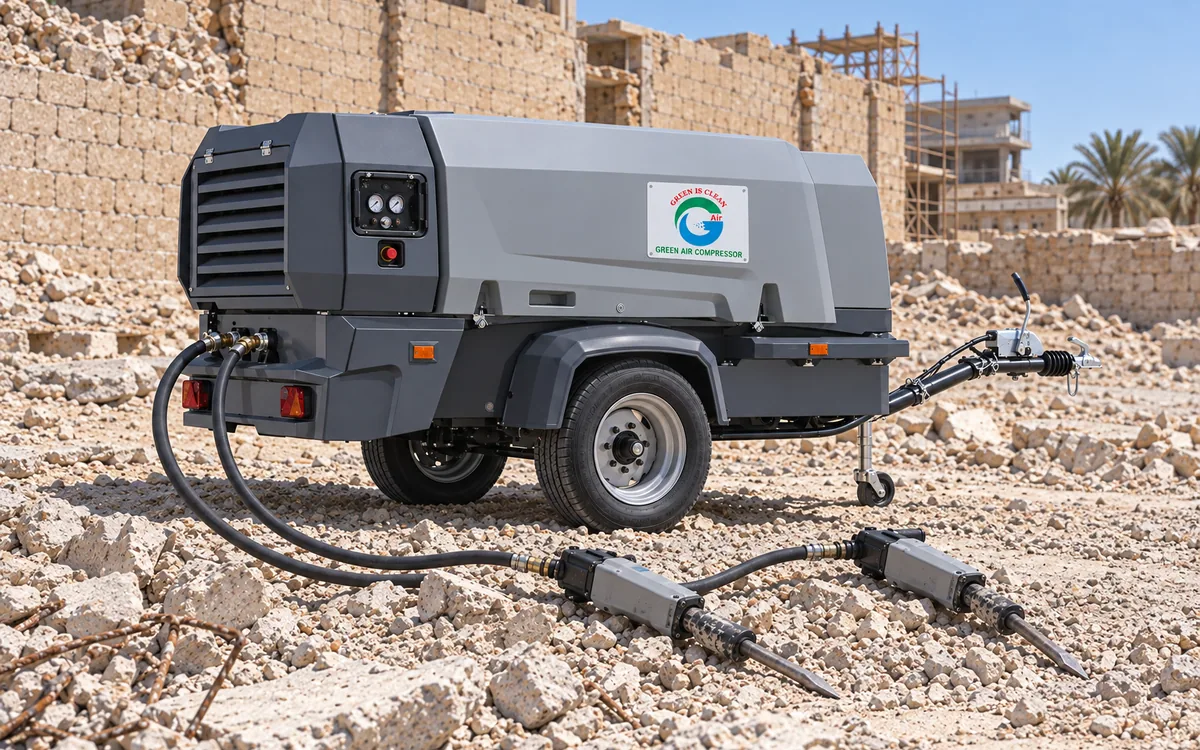 Medium portable diesel compressors