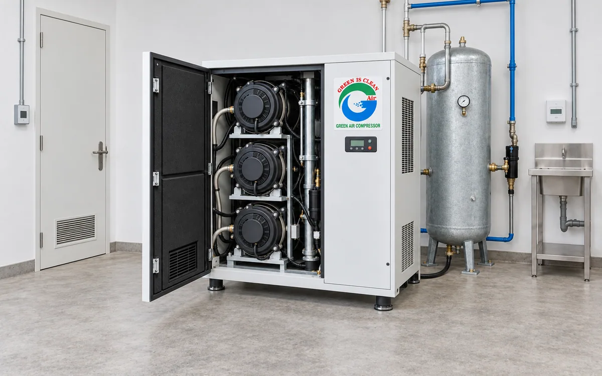 Oil free scroll compressors