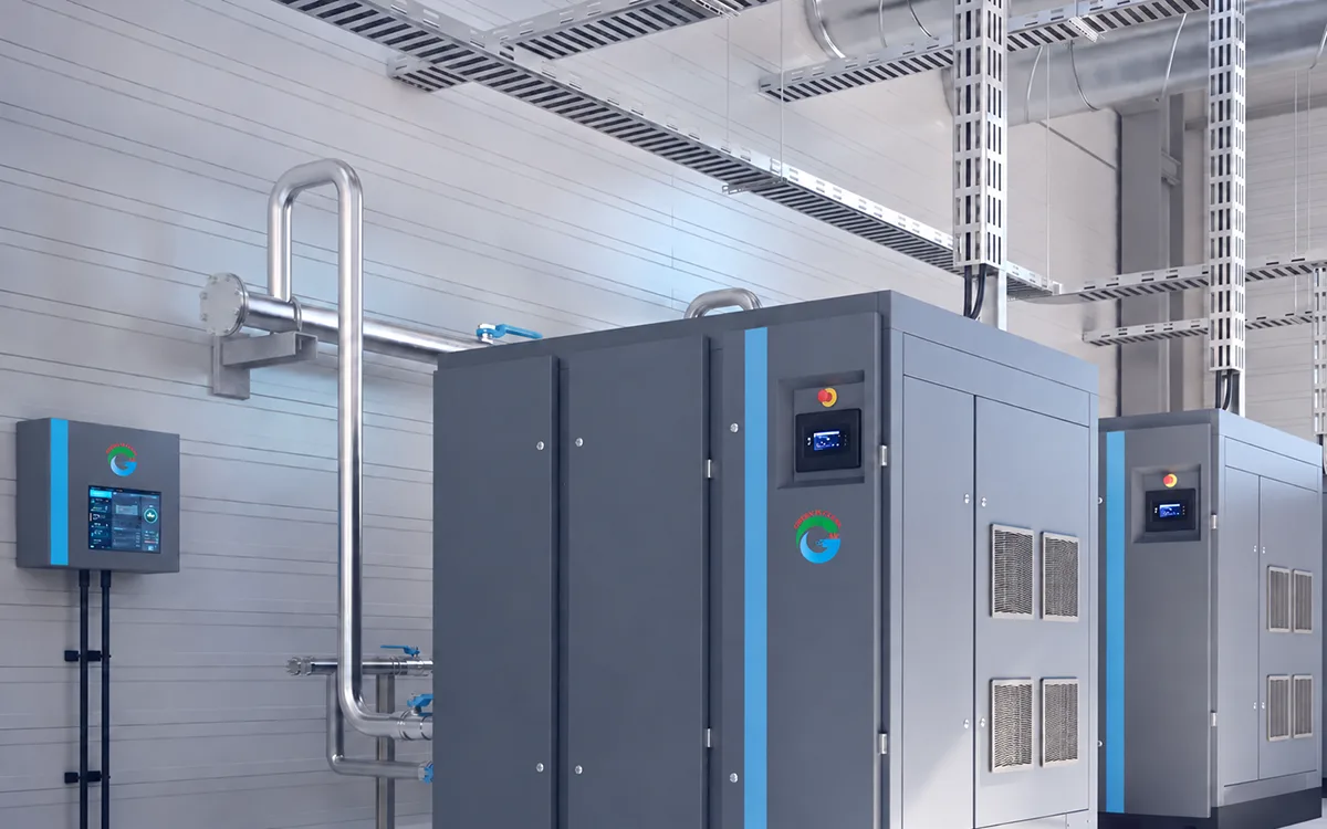 Rotary screw air compressors