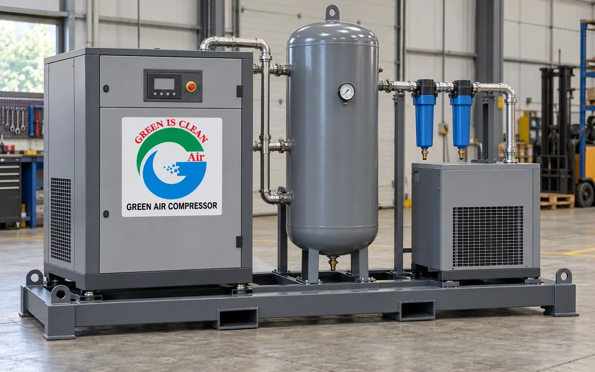 Skid mounted air compressors