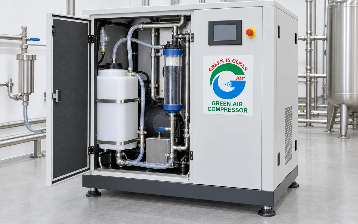 Water lubricated oil free compressors